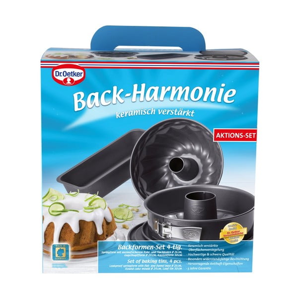 4-dijelni set čeličnih kalupa za pečenje Dr. Oetker Four-image-2