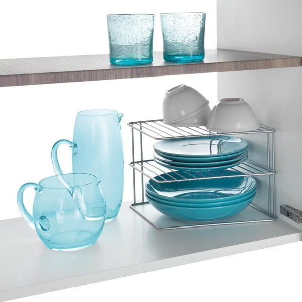 Željezna dodatna kuhinjska polica u srebrnoj boji 25x25 cm Palio – Metaltex-image-3