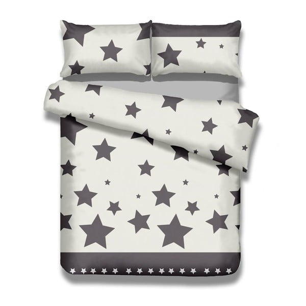 Set pamučne navlake za poplun i jastučnice AmeliaHome Averi Starlight, 135 x 200 cm + 50 x 75 cm