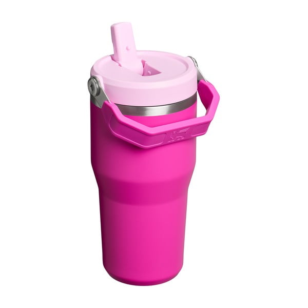 Ružičasta termosica od nehrđajućeg čelika 600 ml IceFlow™ Flip Straw 2.0 Tumbler Violet Blossom – Stanley-image-2
