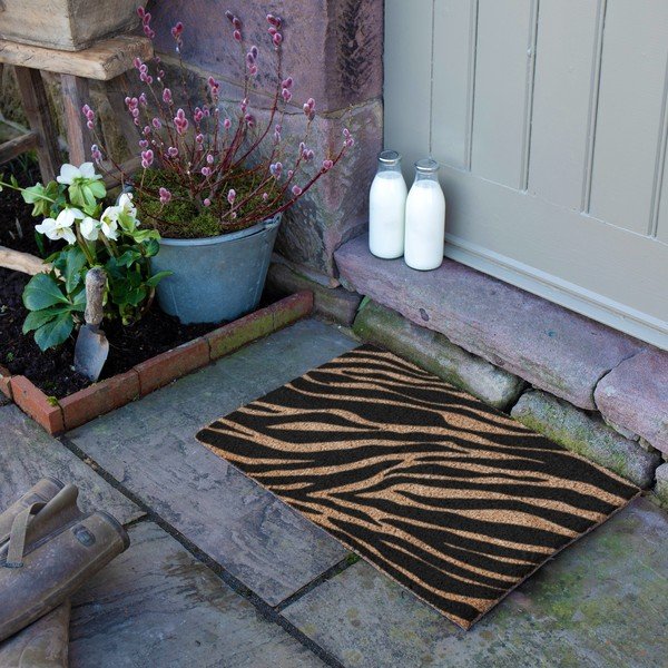 Otirač od kokosovih vlakana 40x60 cm Zebra – Artsy Doormats-image-3