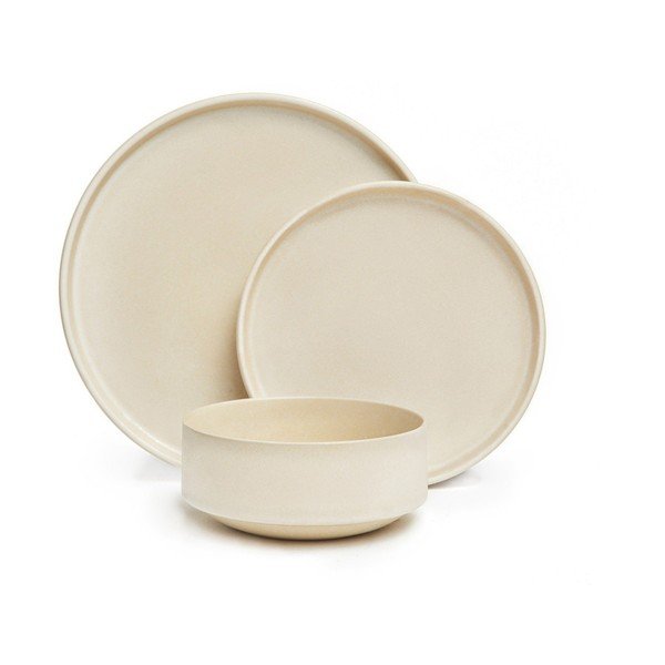 12-dijelni set krem posuđa od kamenine Bonami selection Malia