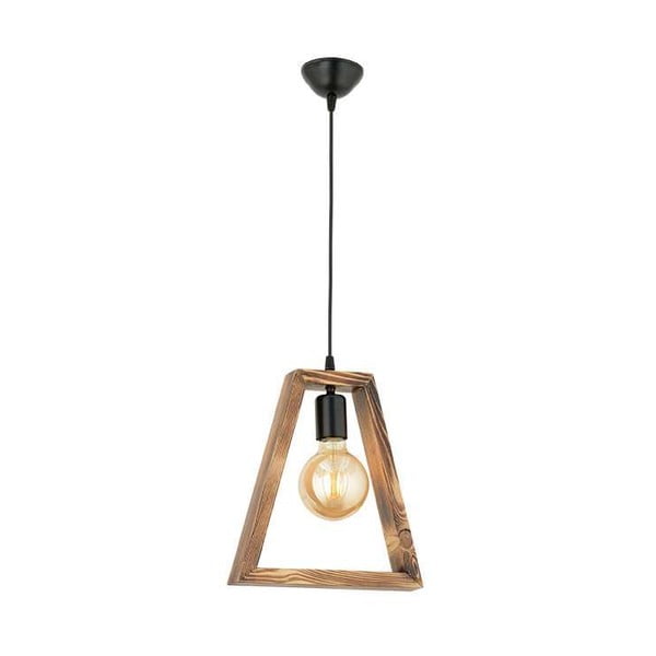 Viseća svjetiljka od grabovog drveta Geometrik Triangle-image-3