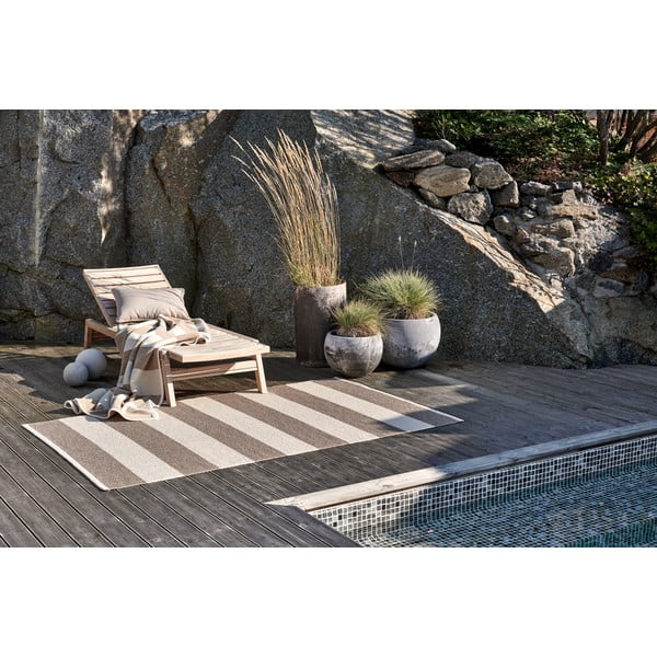 Bež/krem unutarnji i vanjski tepih 140x180 cm Bob Mud Vanilla – Pappelina-image-3