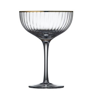 Set od 4 koktel čaše sa zlatnim rubom Lyngby Glas Palermo, 315 ml