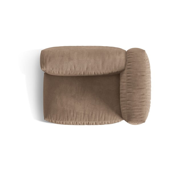 Svjetlo smeđa baršunasti modularna sjedeća garnitura (s desnim kutom) Martina – Micadoni -image-3