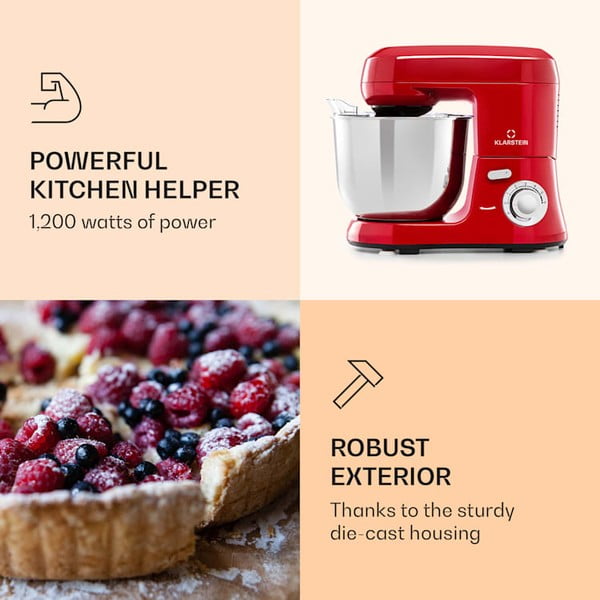 Crveni kuhinjski robot Klarstein Bella Robusta-image-1