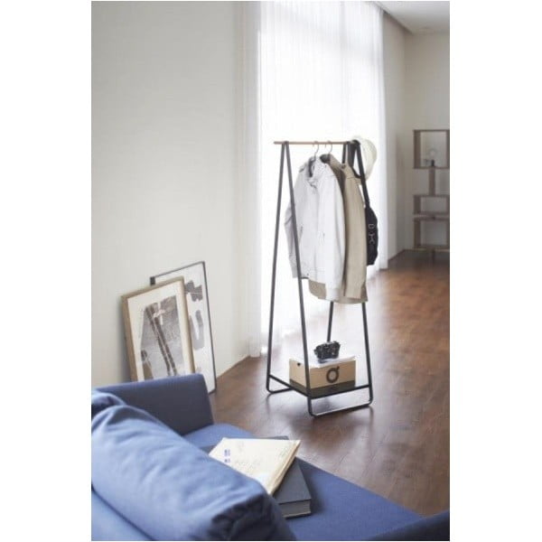 Crni metalni stalak za odjeću Tower – YAMAZAKI-image-1