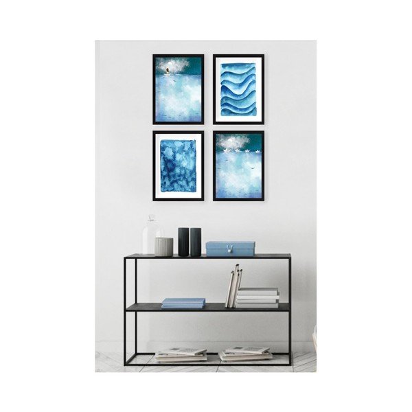 Set od 4 murala Tablo Center Watery