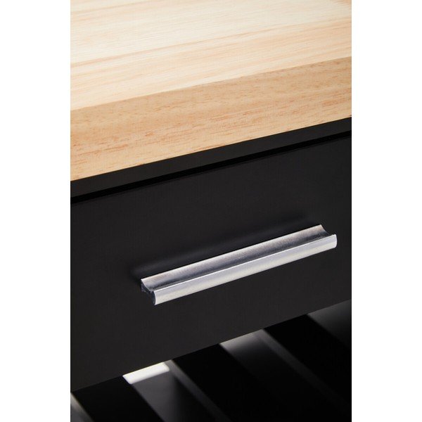 Kolica za posluživanje na kotačima od masivnog kaučuka 48x105 cm Frankfurt – Premier Housewares-image-3