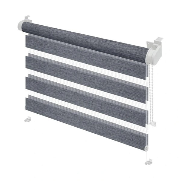 Antracitno sive rolete  57x150 cm Zebra Silvalin – Gardinia-image-1