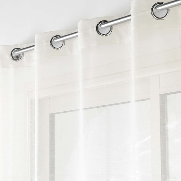 Krem prozirna zavjesa 140x240 cm Lissea – douceur d'intérieur-image-1