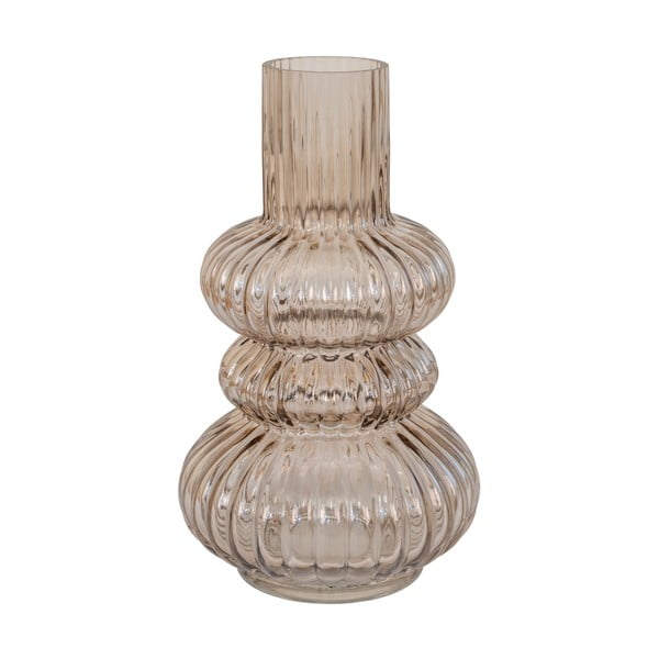 Smeđa staklena ručno izrađena vaza – House Nordic