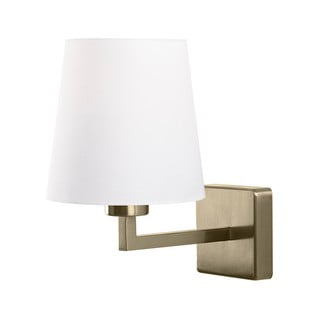Zidna svjetiljka u bijelo-zlatnoj boji Opviq lights Profil
