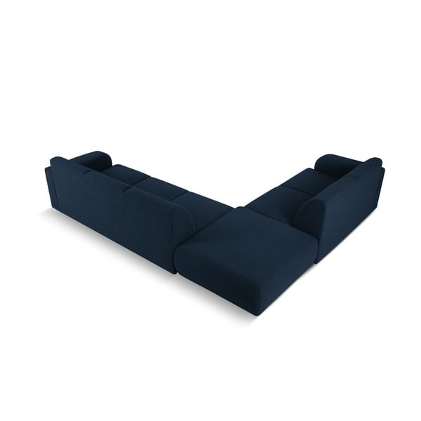 Tamno plava kutna garnitura od bouclé tkanine (s lijevim kutom) Molino – Micadoni Home-image-3