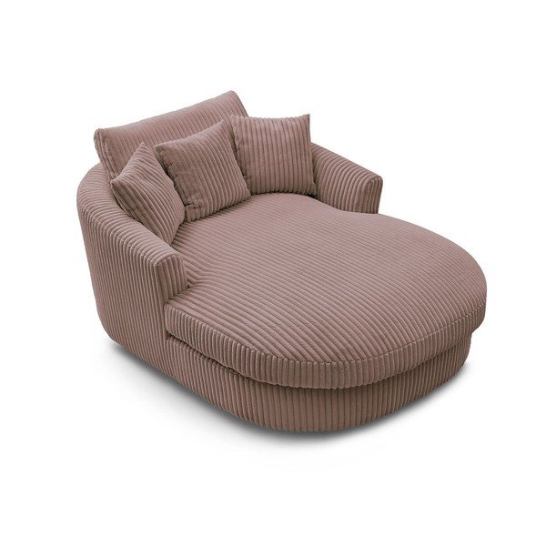 Ružičasta fotelja od samta Belem – Bobochic Paris-image-4