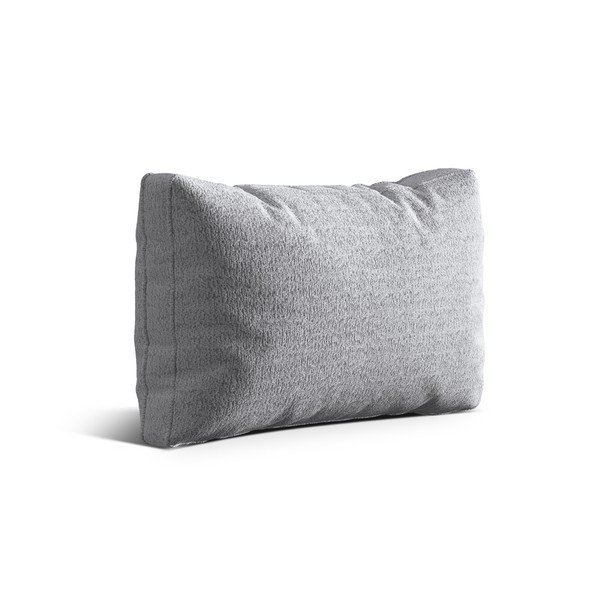 Svijetlo sivi ukrasni jastuk za sjedeću garnituru od bouclé tkanine Kemi – Cosmopolitan Design-image-1