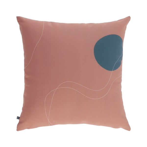 Ružičasta ukrasna jastučnica Kave Home Abish, 45 x 45 cm