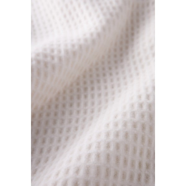 Krem pokrivač s uzorkom vafela Euromant FlowWaffel, 140 x 160 cm-image-3