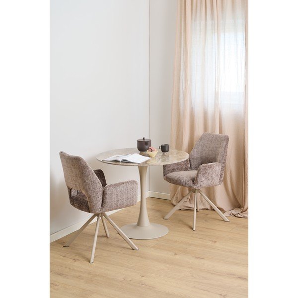 Okrugao blagovaonski stol s keramičkom daskom ø 90 cm Malta – Actona-image-1