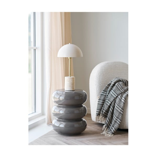 Bež stolna lampa s metalnim sjenilom (visina 45 cm) Sheffield – House Nordic-image-1