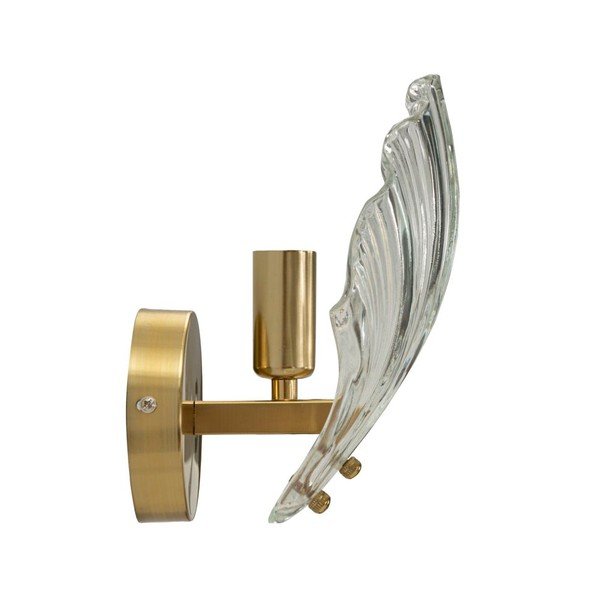 Staklena zidna lampa u zlatnoj boji Da Muro Shell – Mauro Ferretti-image-2