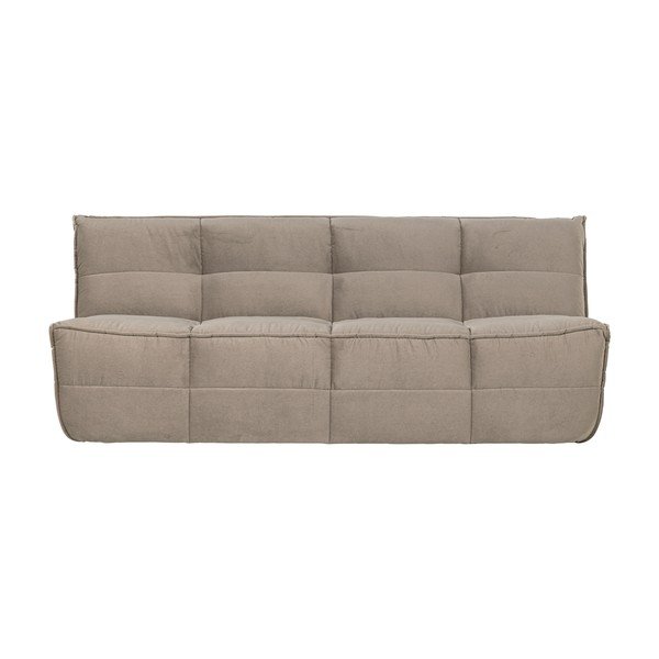Smeđe-siva baršunasti sofa 204 cm Cluster – vtwonen