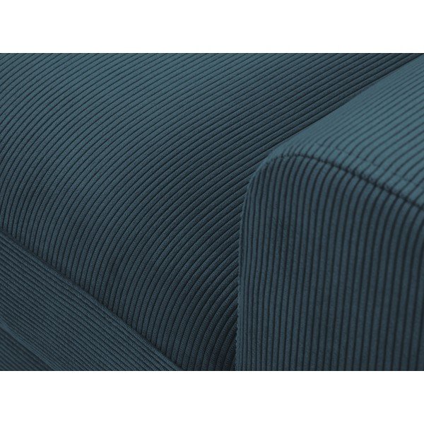 Tamnoplava kutna sofa od samta Kooko Home Jazz, lijevi kut-image-1