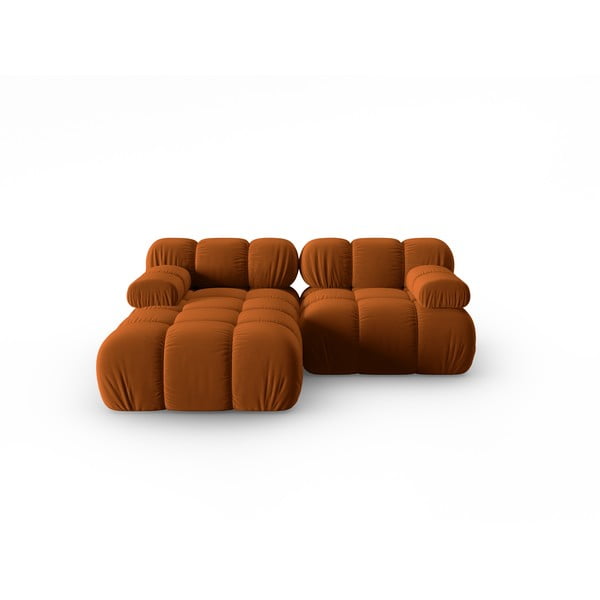 Narančasta baršunasta sofa 191 cm Bellis – Micadoni Home