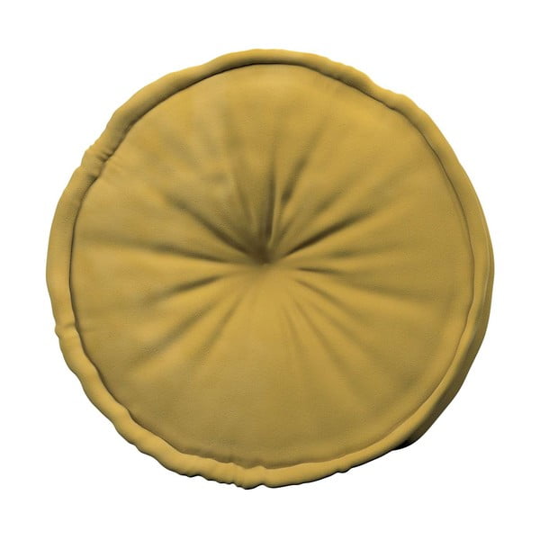 Žuti jastuk za sjedenje Posh Velvet - Yellow Tipi-image-1