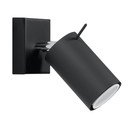 Crni metalni reflektor 8x8 cm Etna – Sollux