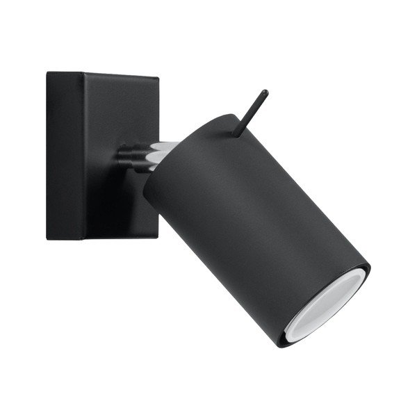 Crni metalni reflektor 8x8 cm Etna – Sollux