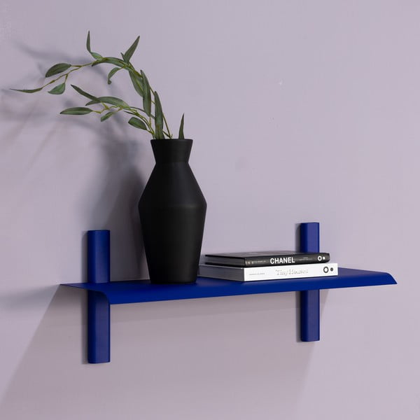 Plava metalna polica 60 cm Hola – Spinder Design-image-1