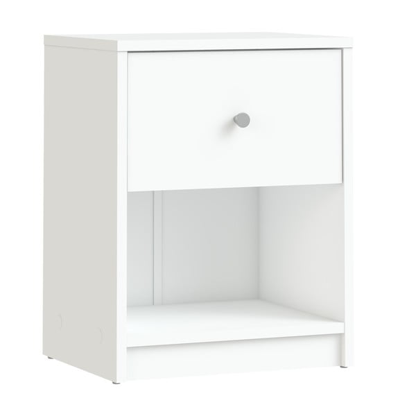 Bijeli noćni ormarić s policama May - Tvilum-image-2