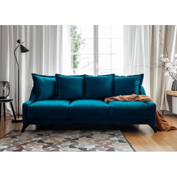 Petrolej plava baršunasta sofa Miuform Royal Rose-image-2