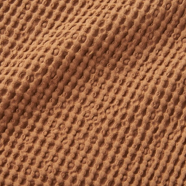 Smeđa pamučna deka 150x200 cm Jaipur Chunky Waffle – Pineapple Elephant-image-3