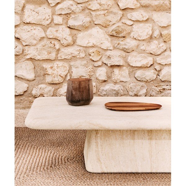 Vrtni stolić za kavu betonski 70x140 cm Drasi – Kave Home-image-2