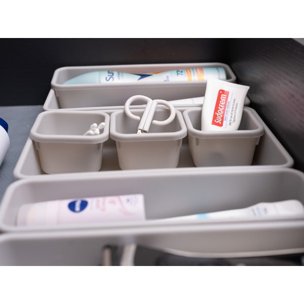 Sivi plastični organizatori ladica u setu od 8 kom - Addis-image-4