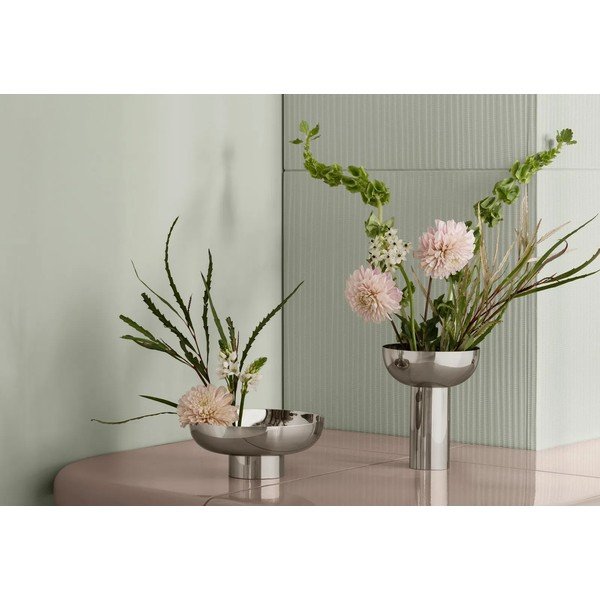 Vaza od nehrđajućeg čelika u srebrnoj boji (visina 21 cm) Miyabi – Blomus-image-1
