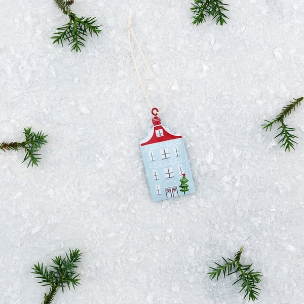 Ručno oslikan metalni ukras za drvce Rex London House-image-3