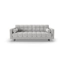 Svijetlo siva sklopiva/s prostorom za odlaganje sofa od bouclé tkanine 222 cm Bali – Cosmopolitan Design