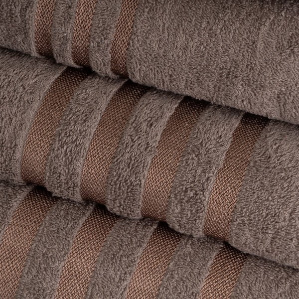 Smeđi pamučan ručnik od frotira 100x150 cm Simple – Casa Selección-image-1