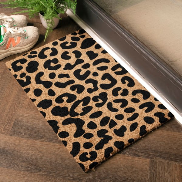 Otirač od kokosovih vlakana 40x60 cm Leopard – Artsy Doormats-image-1