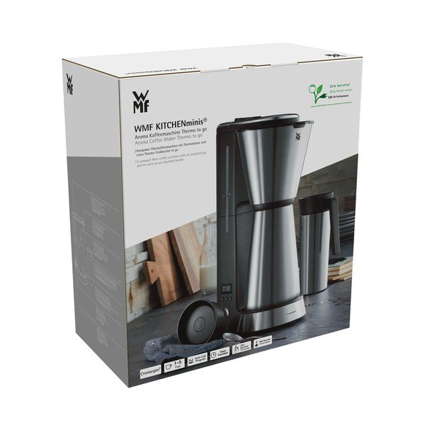 Aparat za filter kavu od nehrđajućeg čelika srebrene boje WMF Aroma KITCHENMINI-image-4