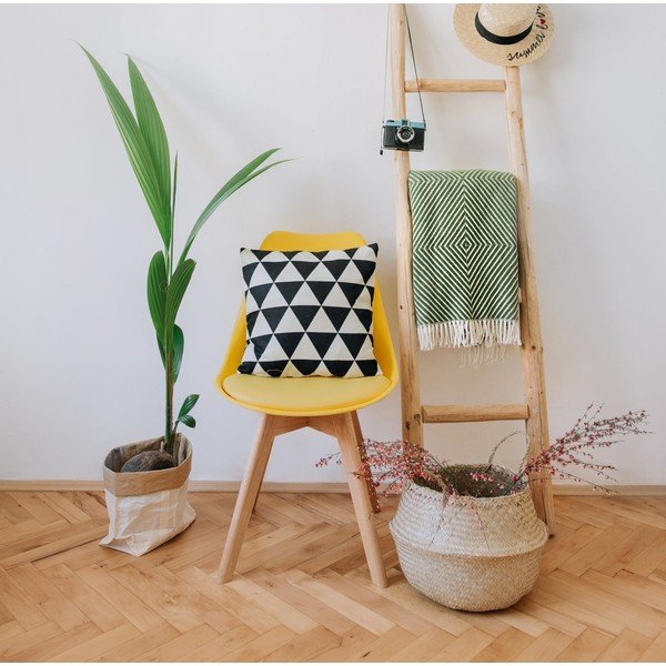 Set od dvije žute stolice s nogama od bukovine Bonami Essentials Retro-image-1