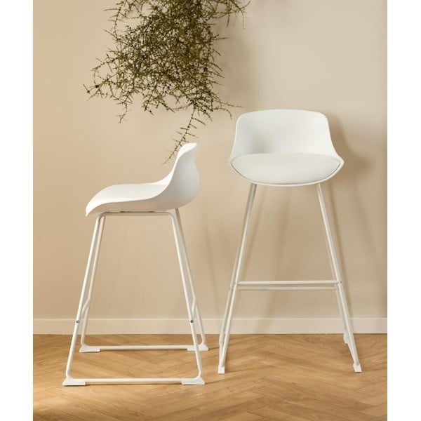 Bijela barska stolica (visine sjedala 66 cm) Tina – Actona-image-1