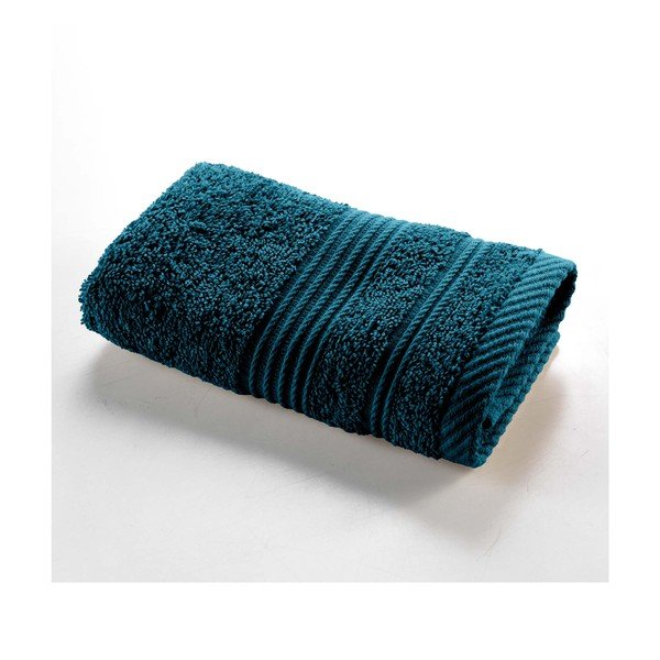 Tamno plavi pamučan ručnik od frotira 30x50 cm Tendresse – douceur d'intérieur