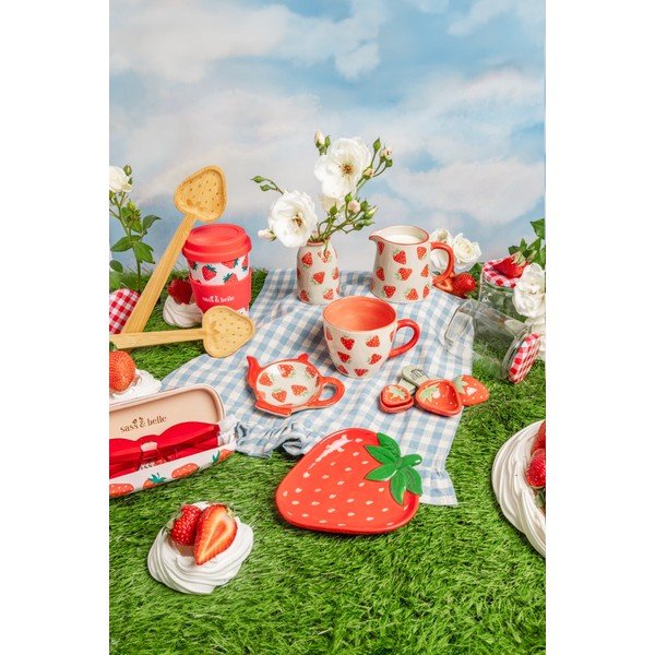 Vaze u setu 3 kom od kamenine (visina 9,5 cm) Fruit – Sass & Belle-image-3