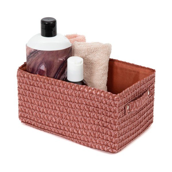 Crvena košara za pohranu Compactor Lilou Basket Terracotta-image-1