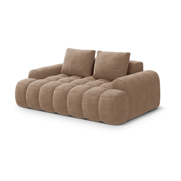 Svjetlo smeđa baršunasti sofa 175 cm Linz – Cosmopolitan Design-image-2
